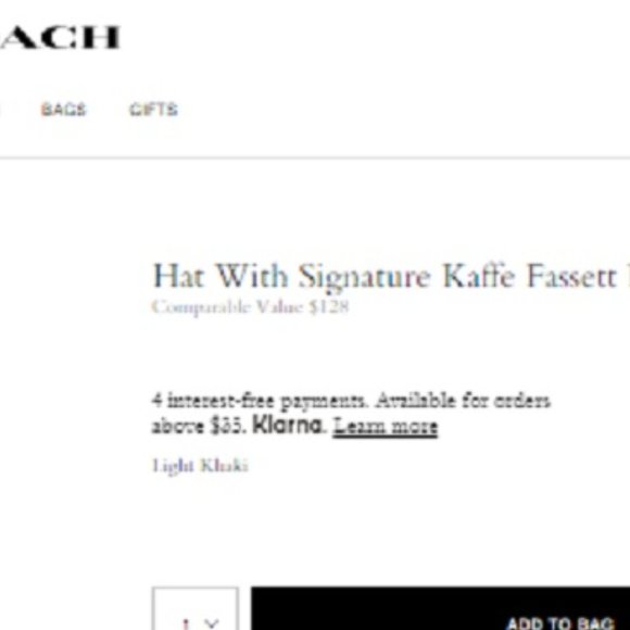 $98 *NEW* COACH Hat With Signature Kaffe Fassett - Picture 2 of 4